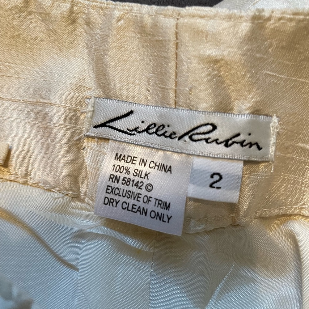Silk Lillie Rubin sequin embossed pants